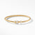 David Yurman Cable Buckle Bracelet in 18k Yellow Gold with Diamonds