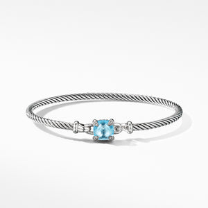 Châtelaine® Bracelet with Blue Topaz and Diamonds