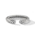 David Yurman Sterling Silver Sculpted Cable Cuff Bracelet with Pavé Diamonds