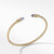 Load image into Gallery viewer, Petite Helena Open Bracelet in 18K Yellow Gold with Tanzanite and Pavé Diamonds
