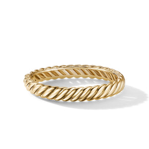 18K Yellow Gold Sculpted Cable David Yurman Bracelet