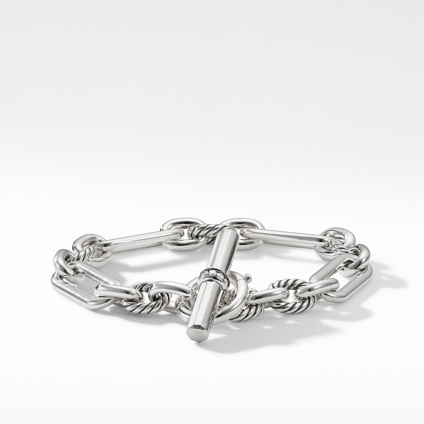 David Yurman Lexington Chain Bracelet with Diamonds
