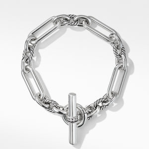 David Yurman Medium Lexington Chain Bracelet with Diamonds