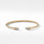 Large David Yurman Petite Helena Bracelet in 18K Yellow Gold with Diamonds