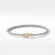 Cable Buckle Bracelet with 18K Yellow Gold and Diamonds, Size Large