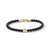 Spiritual Beads Evil Eye Bracelet with Black Onyx and 14K Yellow Gold, Size Medium