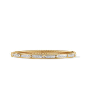 David Yurman Modern Renaissance Bracelet in 18K Yellow Gold with Diamonds