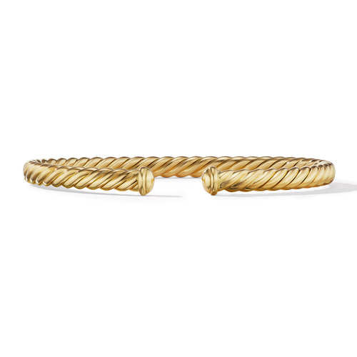 David Yurman Cablespira Oval Bracelet in 18K Yellow Gold