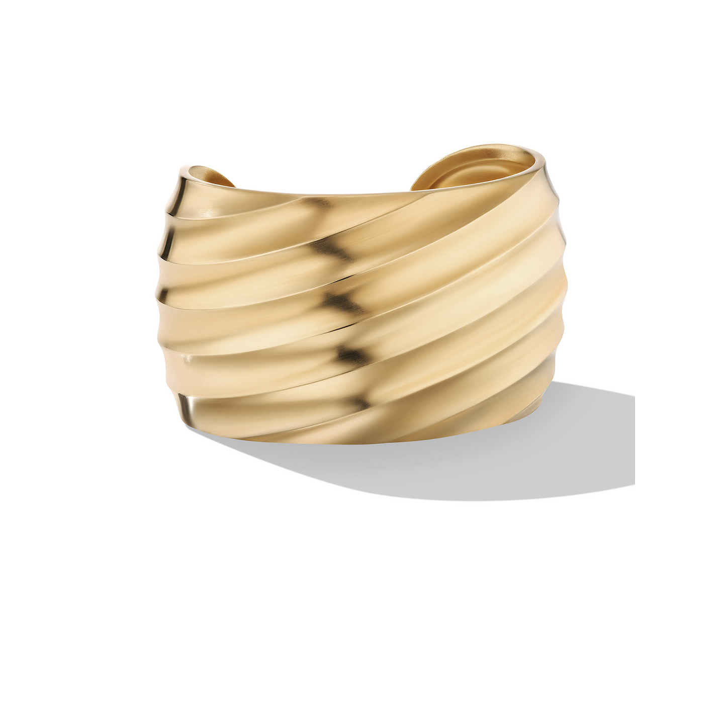 Cable Edge Cuff Bracelet in 18K Yellow Gold