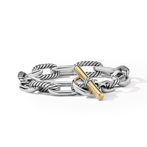 DY Madison Toggle Chain Bracelet with 18K Yellow Gold