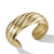 Cable Edge Cuff Bracelet in Recycled 18K Yellow Gold