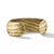 Cable Edge Cuff Bracelet in Recycled 18K Yellow Gold