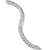 Sculpted Cable Bracelet in Sterling Silver, Size Medium