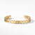 Chevron Woven Cuff Bracelet in 18K Yellow Gold, Size Medium