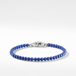 Spiritual Beads Bracelet with Lapis Lazuli, 7.5" Length