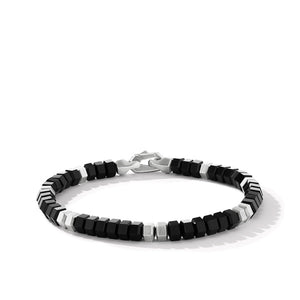 Spiritual Beads Hex Bracelet with Black Onyx, Size Large