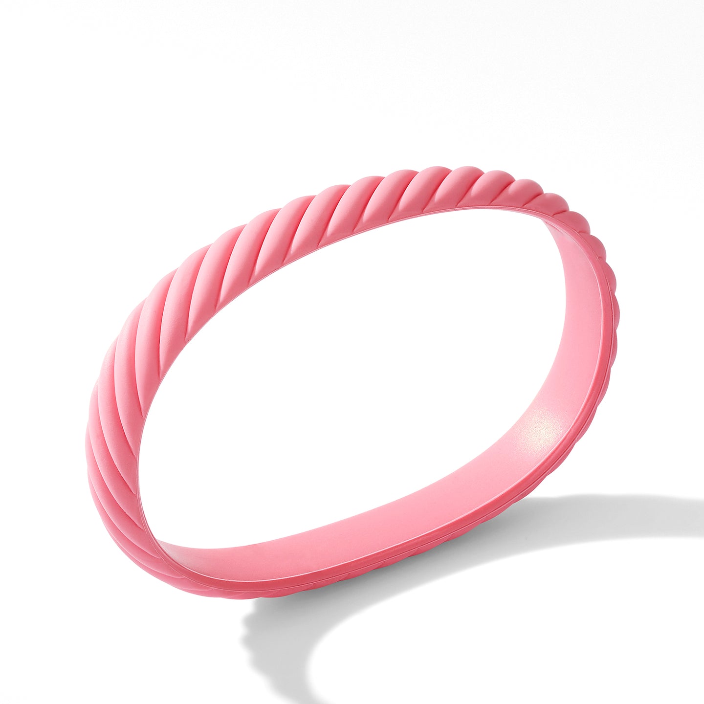 DY x BCRF Cable Pink Rubber Bracelet, Size Medium - Large