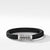 Chevron Black Rubber Bracelet, Size Medium