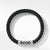 Chevron Black Rubber Bracelet, Size Medium
