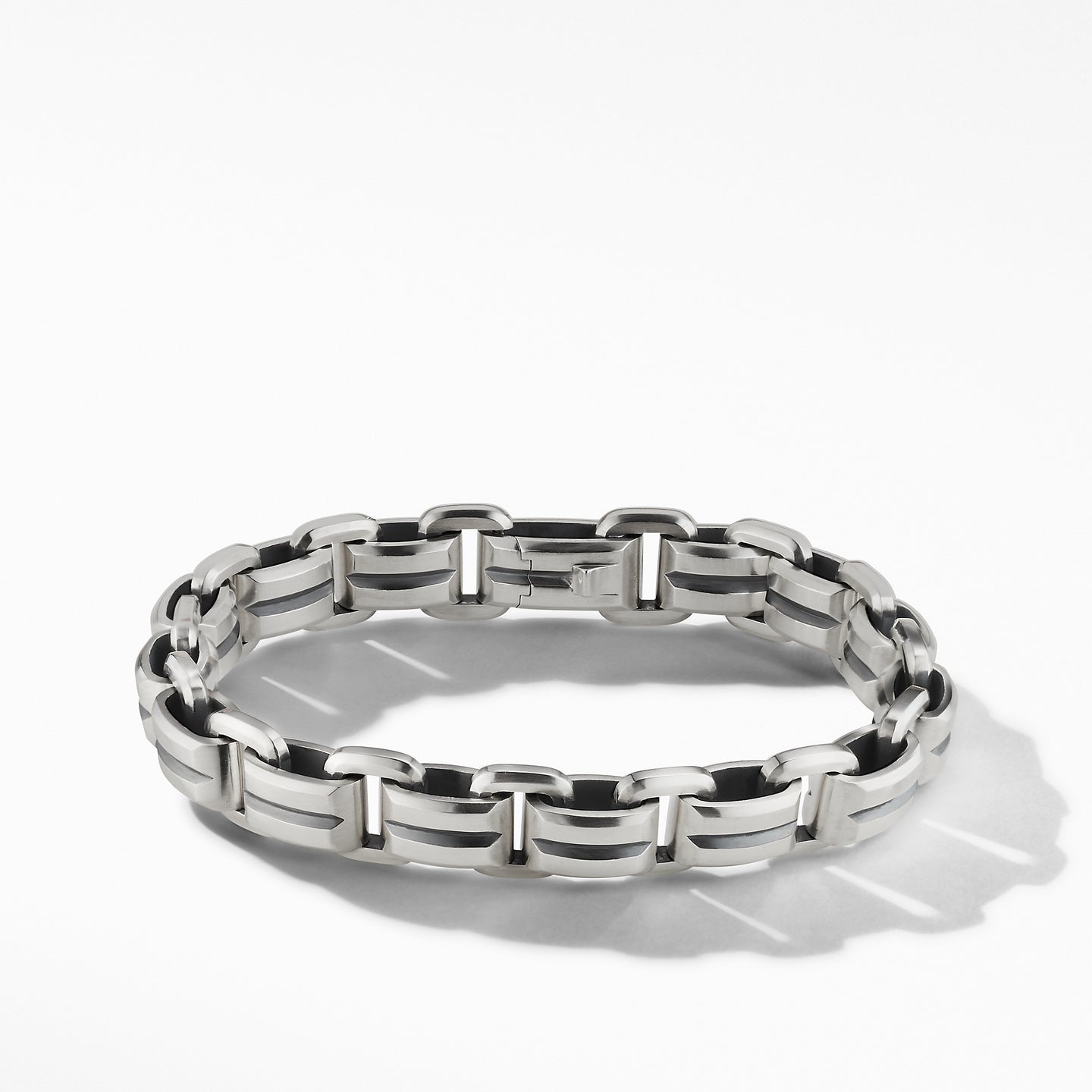 Beveled Link Bracelet, Size Large