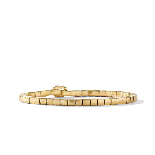 Spiritual Beads Cushion Bracelet with 18K Yellow Gold