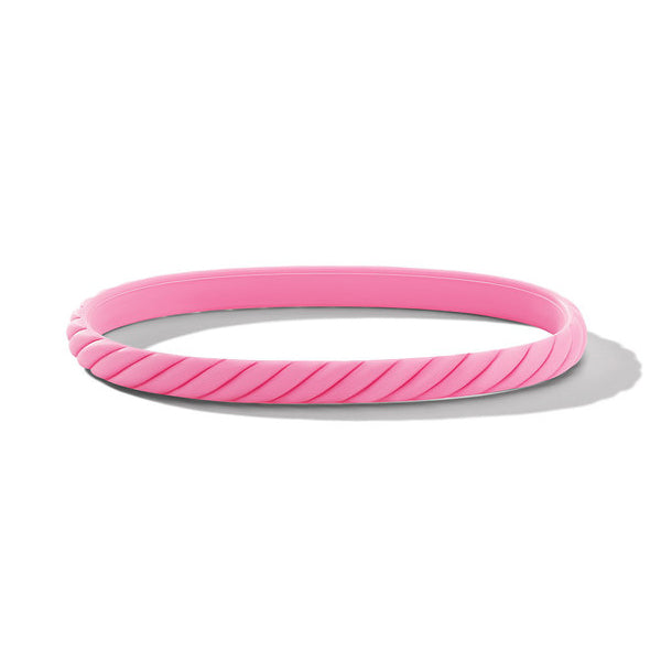 DY x BCRF Cable Pink Rubber Bracelet, Size Small - Medium