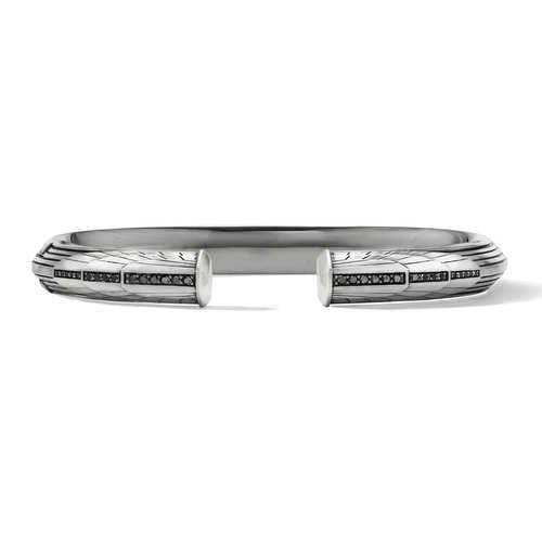 Empire Cuff Bracelet with Pavé Black Diamonds