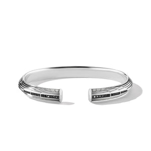 Empire Cuff Bracelet with Pavé Black Diamonds