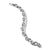 Hex Chain Link Bracelet with Pavé Black Diamonds