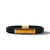 Streamline ID Black Rubber Bracelet with Tiger's Eye and 18K Yellow Gold