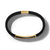 Streamline ID Black Rubber Bracelet with Tiger's Eye and 18K Yellow Gold