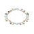 Marco Bicego Paradise 18K Yellow Gold Blue Topaz and Mixed Gemstone Single Strand Bracelet
