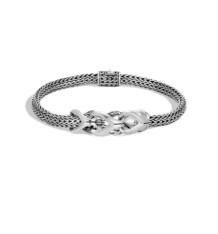 John Hardy Classic Chain 5MM Reversible Bracelet, Silver, 18K