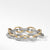 Load image into Gallery viewer, David Yurman Silver Extra-Large Oval Link Bracelet with 18K Gold