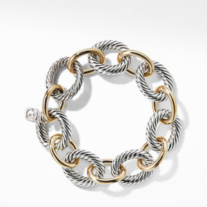 David Yurman Oval Extra Large Link Bracelet with Gold