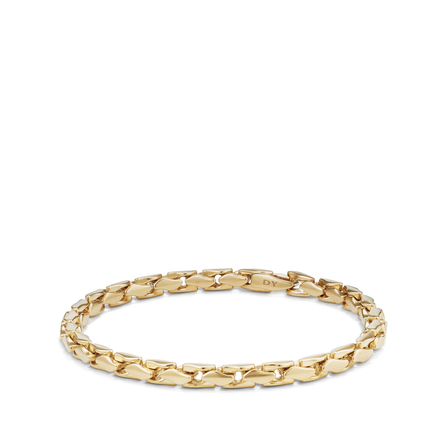 Medium Fluted Chain Bracelet in 18K Gold, 5mm