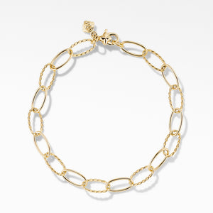 Stax Oval Link Bracelet in 18K Yellow Gold