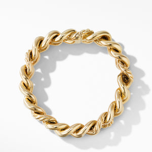 Curb Chain Bracelet in 18K Yellow Gold, Size Medium