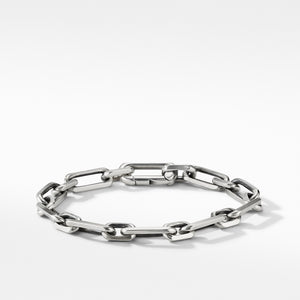 Elongated Open Link Chain Bracelet, Size Medium