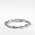 Elongated Open Link Chain Bracelet, Size Medium