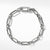 Elongated Open Link Chain Bracelet, Size Medium