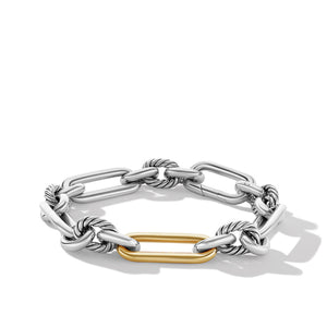 Lexington Chain Bracelet with 18K Yellow Gold, Size Large