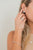 Sabel Collection 18K White Gold Round Diamond Clover Shape Stud Earrings