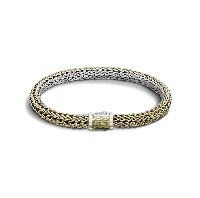 John Hardy Reversible Bracelet Silver & Gold Chain | Fink's