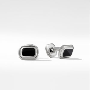 Deco Cufflinks with Black Onyx