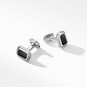 Deco Cufflinks with Black Onyx