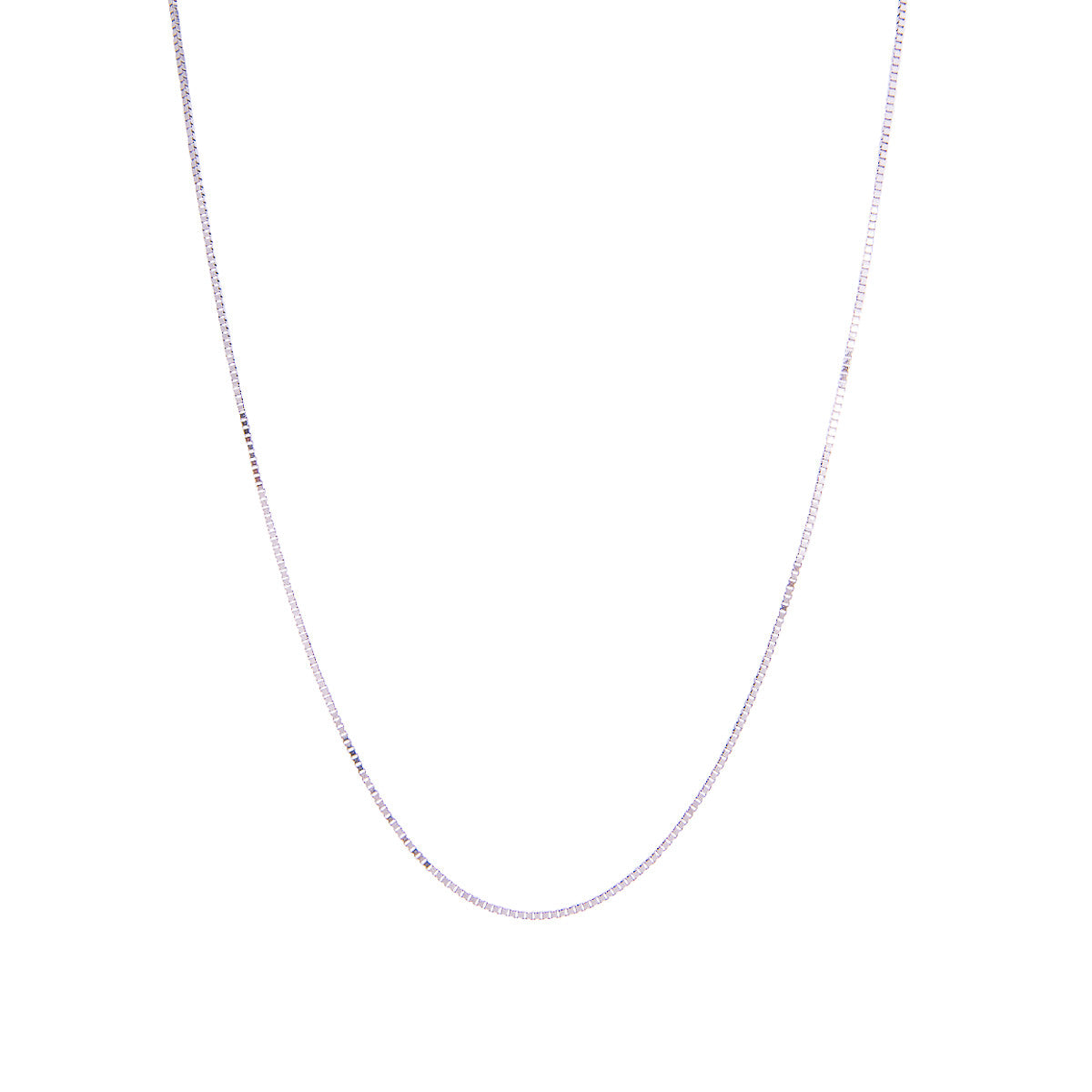 Fink's Jewelers .8mm Box Chain Necklace in 14K White Gold