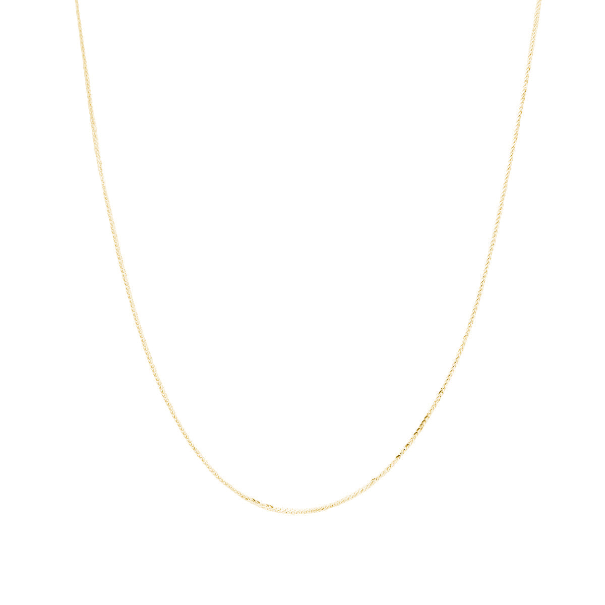 Fink's Jewelers .85mm Square Wheat Chain Necklace in 14K Yellow Gold