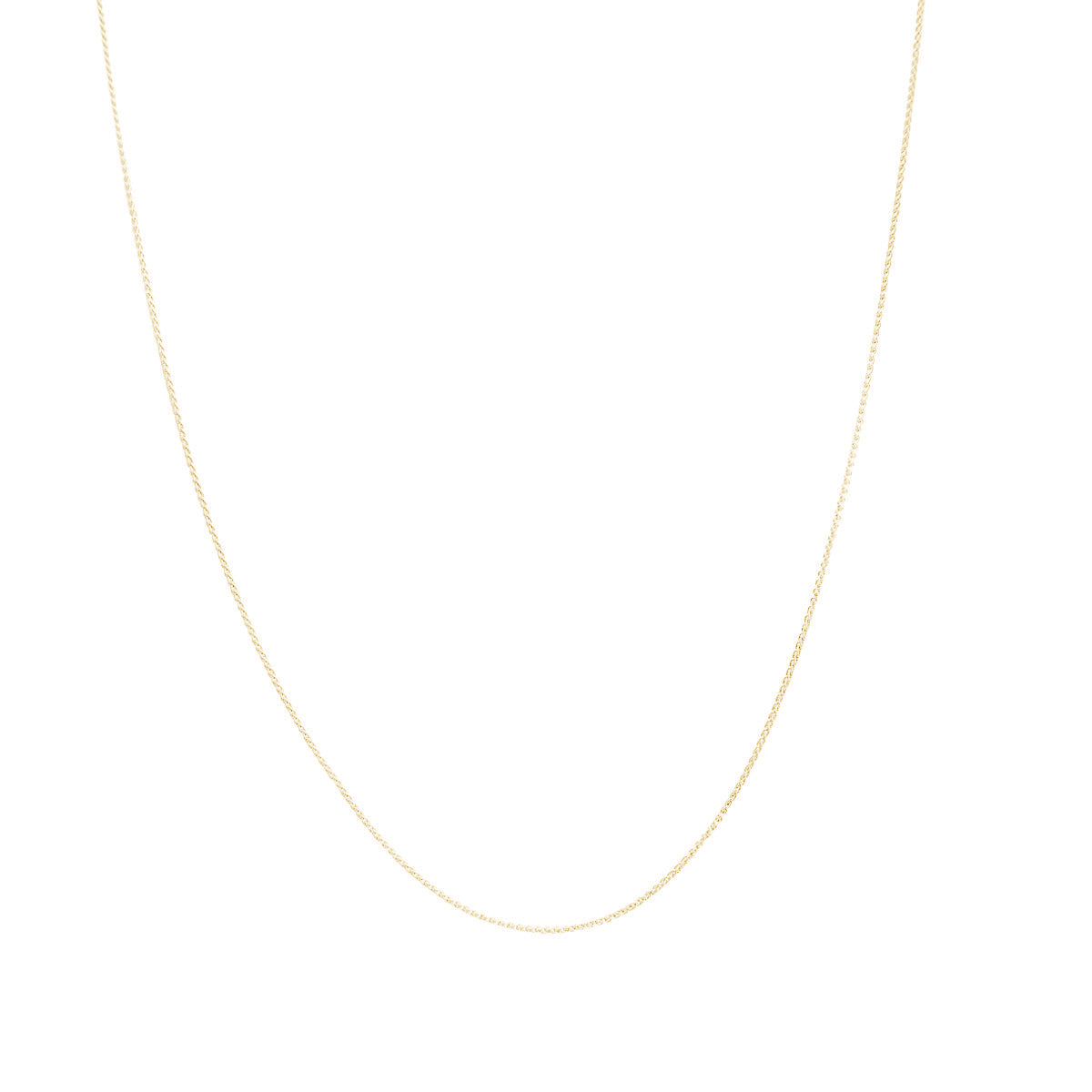 Fink's Jewelers .85mm Round Wheat Chain Necklace in 14K Yellow Gold