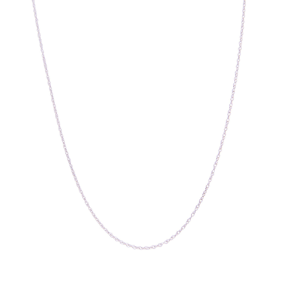 Fink's Jewelers 1.2mm Rope Chain Necklace in 14K White Gold
